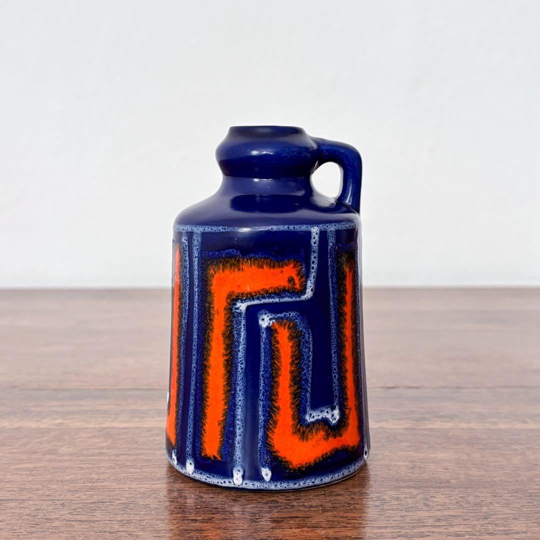 【東ドイツ Strehlaの花瓶】Fat lavaミッドセンチュリー 406