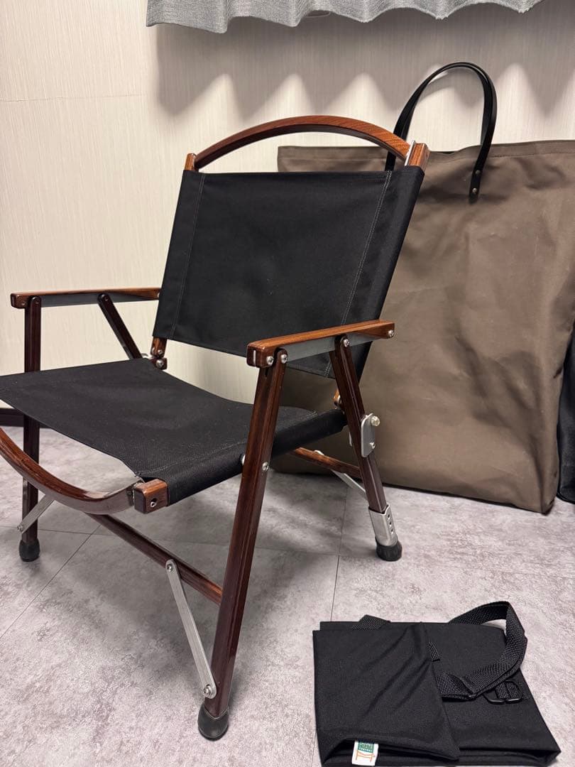 カーミットチェア　ウォールナット　艶あり　ノビタ　収納袋付き　USA製