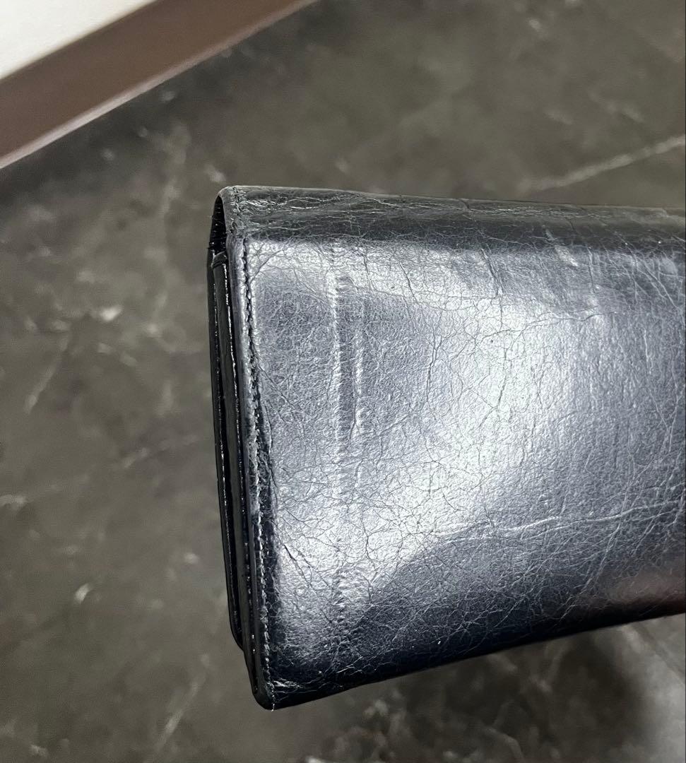 BALENCIAGA バレンシアガ レザー 長財布 ブラック
