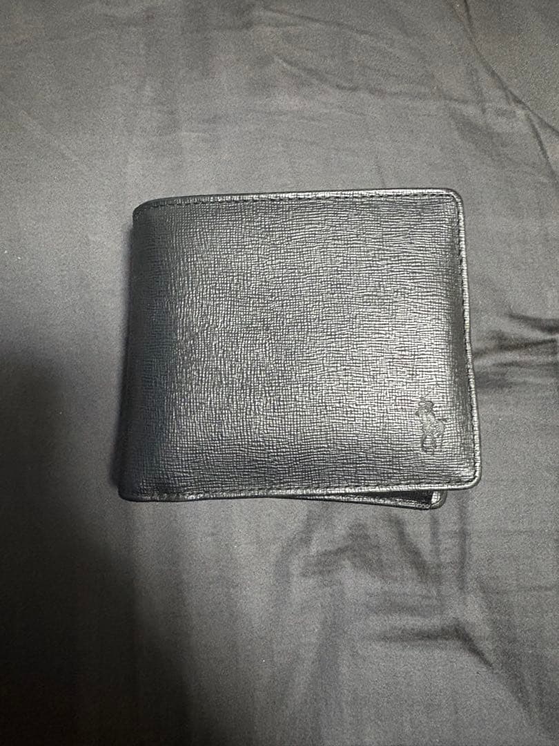 POLO 黒 二つ折り財布 レザー
