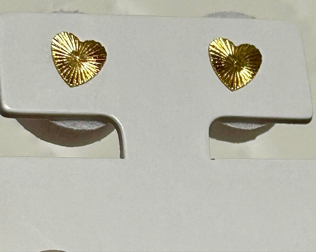 KK8YG ハートピアス5x5×10mm