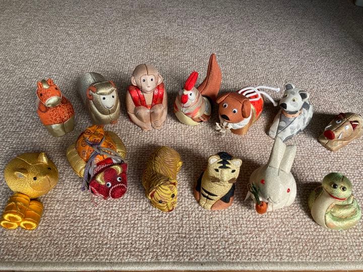 木目込み人形　干支　13個セット　龍なし