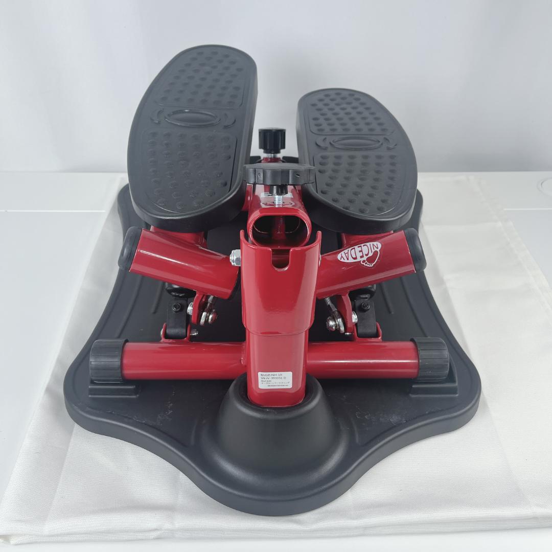 美品☘️ ショップジャパン　健康ステッパー　ナイスデイ　ハンドル付　レッド