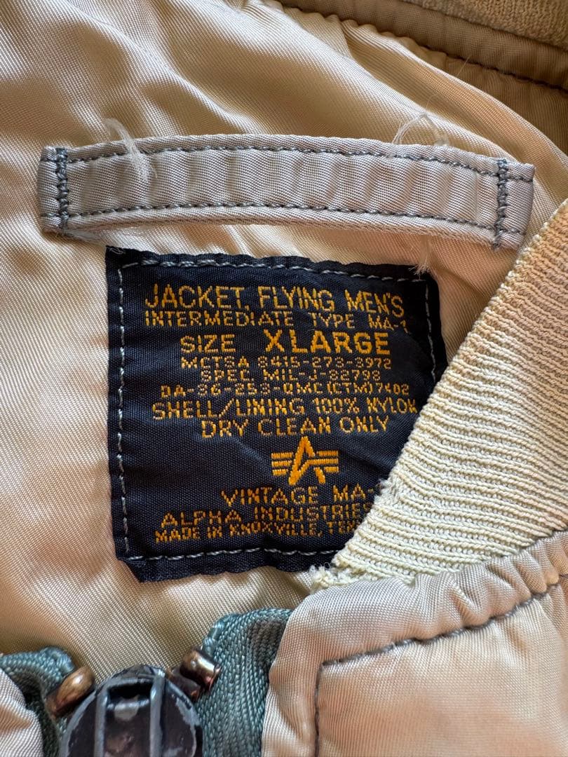 anytee購入品 bleach MA-1 フライトジャケット X-LARGE