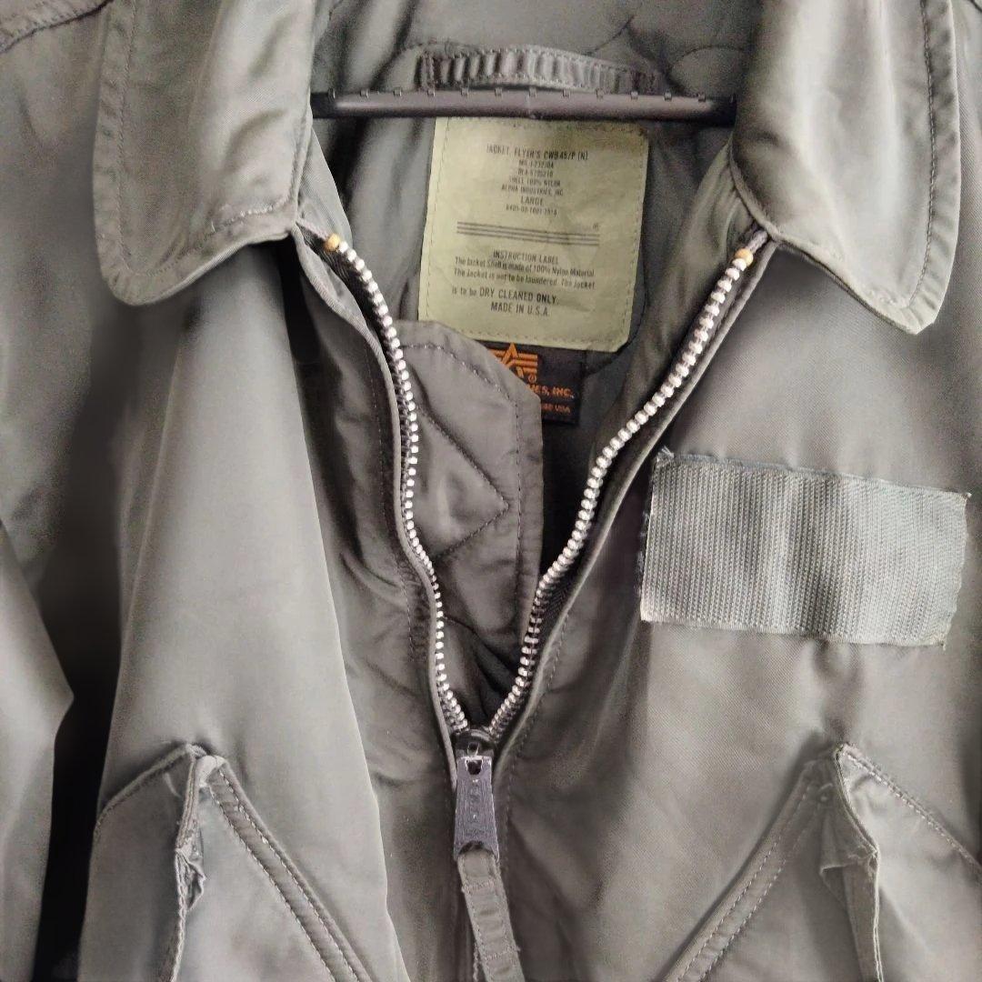 【ALPHA】 米国製 CWU-45/P フライトジャケット L