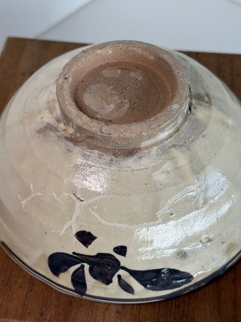 中国明磁州窯黒釉茶碗　直径約16.2㎝
