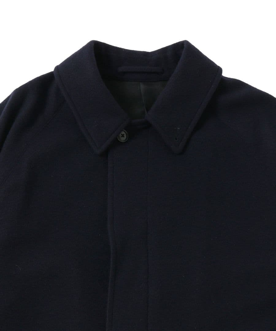 comoli　24AW カシミヤバルカラーコート　ネイビー