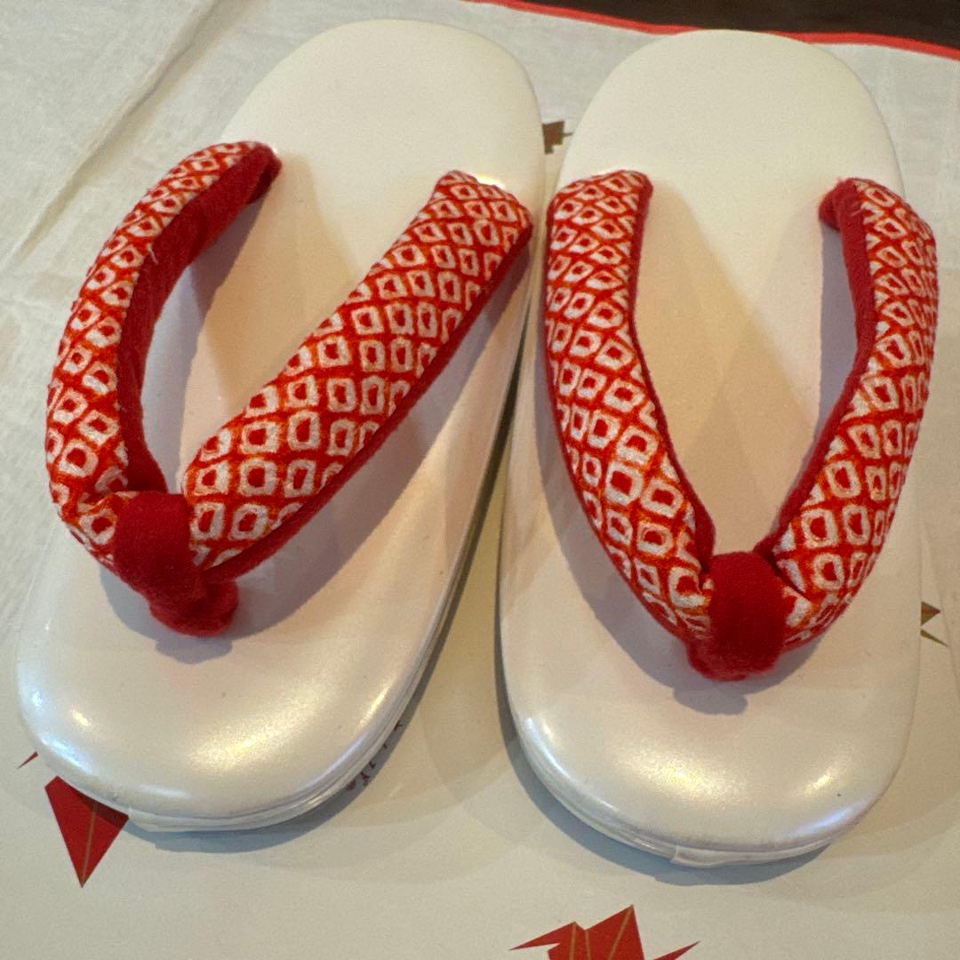 総額約8万円！七五三　正絹　被布　草履、おまけの足袋、髪飾り付き