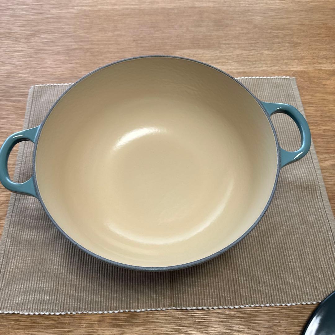 Le Creuset 両手鍋 グリーン 26cm
