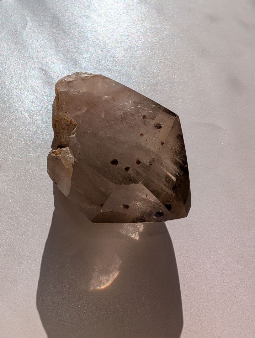 ガーネット イン クォーツ 磨き ポイント スモーキー