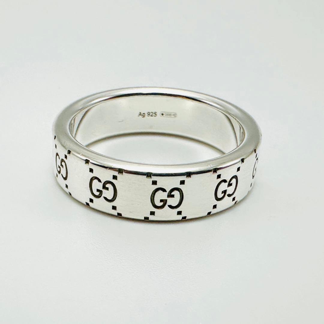 GUCCI グッチ　GG シグネチャ　シルバーリング　Ag925 18刻印