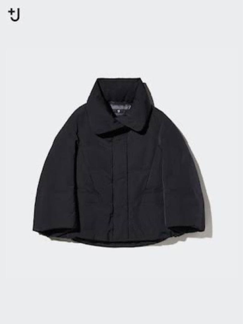 ユニクロ　+J ブラック ダウンジャケット Lサイズ　ジャンパー