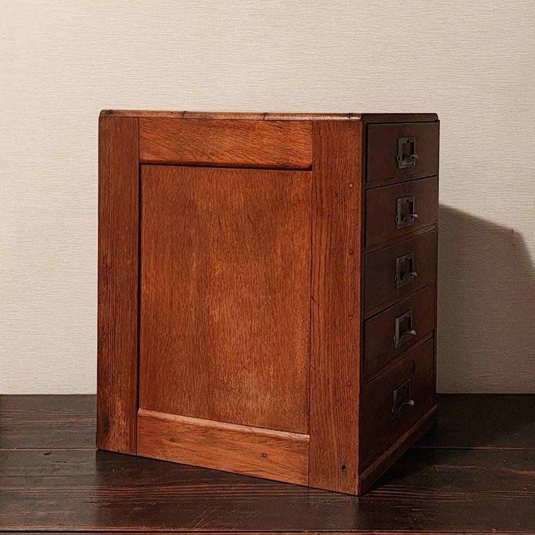 小引き出し5杯　小抽斗　昭和レトロ　木箱　古家具