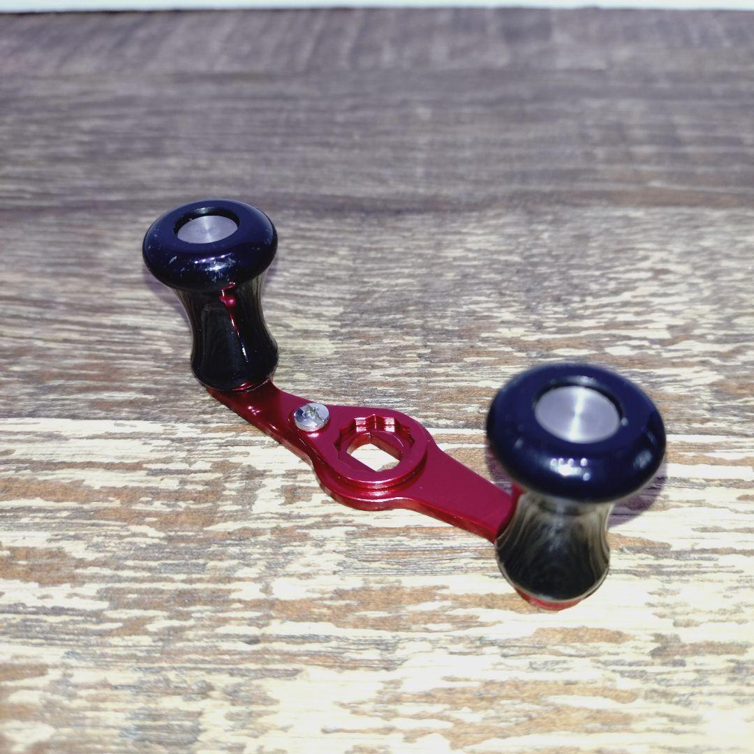 ザウルス ショートパワーハンドル 赤✕黒ノブ リテナー付