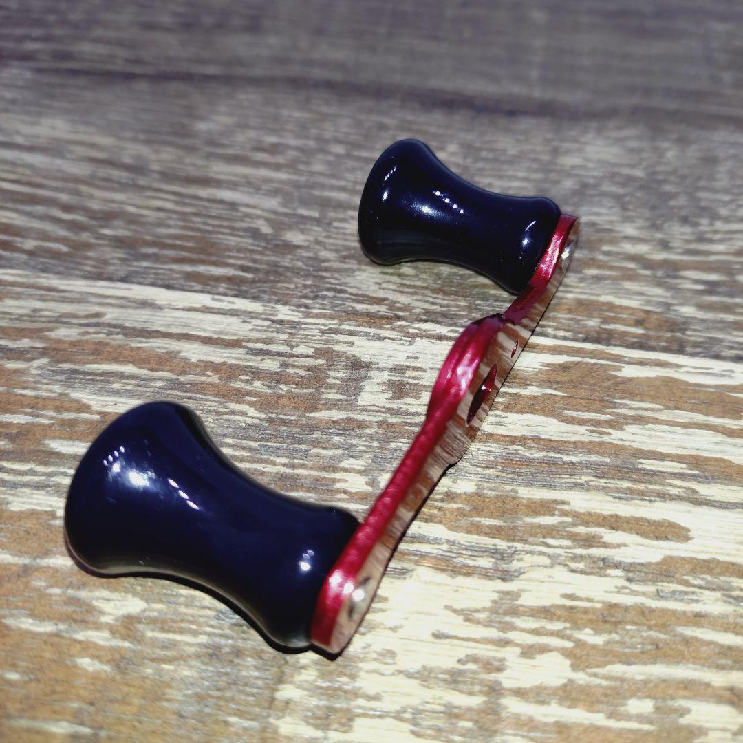 ザウルス ショートパワーハンドル 赤✕黒ノブ リテナー付