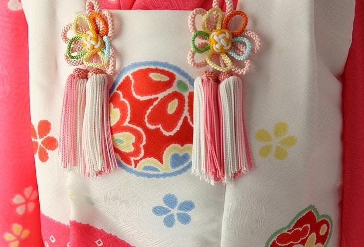 3歳 女の子 着物　七五三　753　被布　ピンク