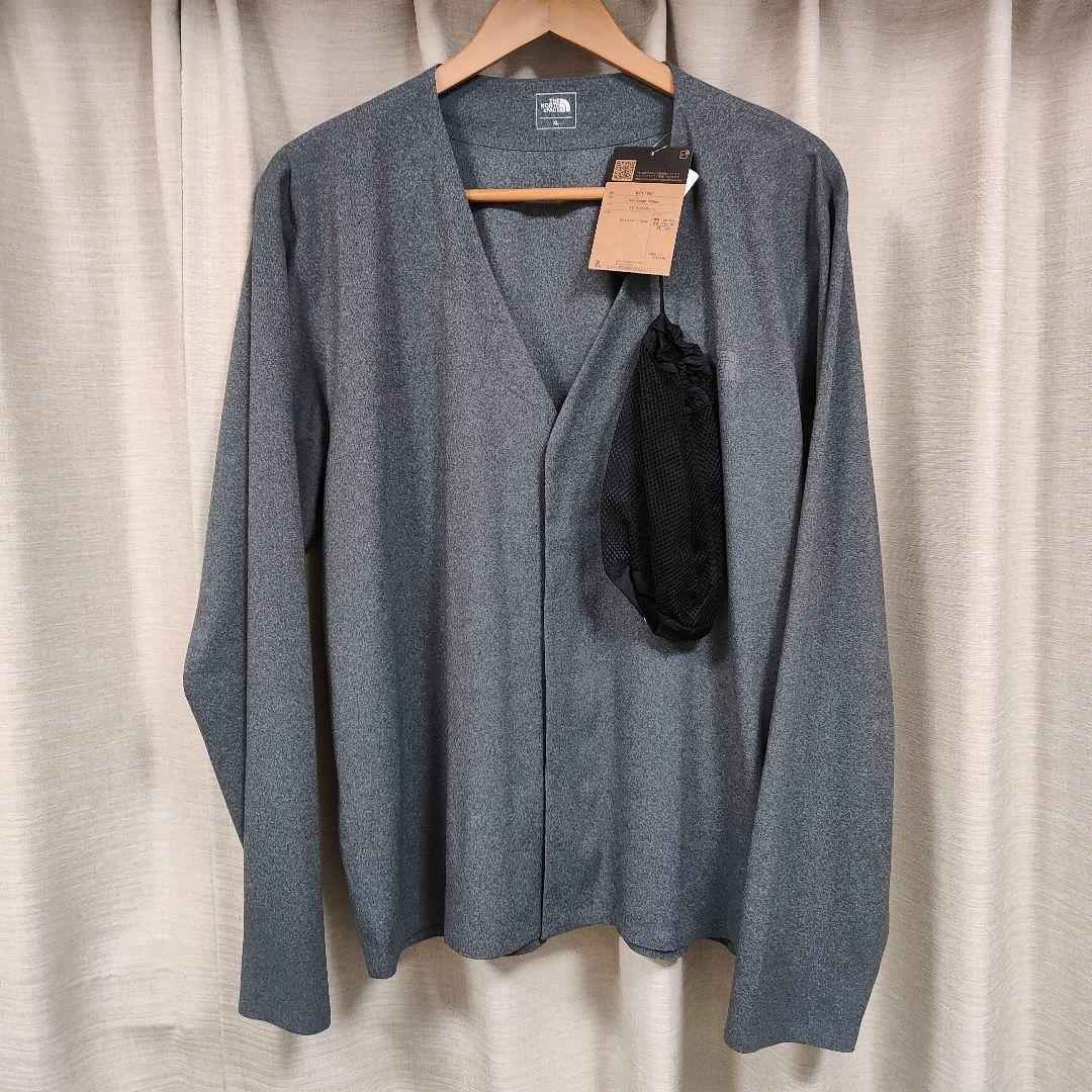 ノースフェイス テックラウンジカーディガン XL グレー NT11961