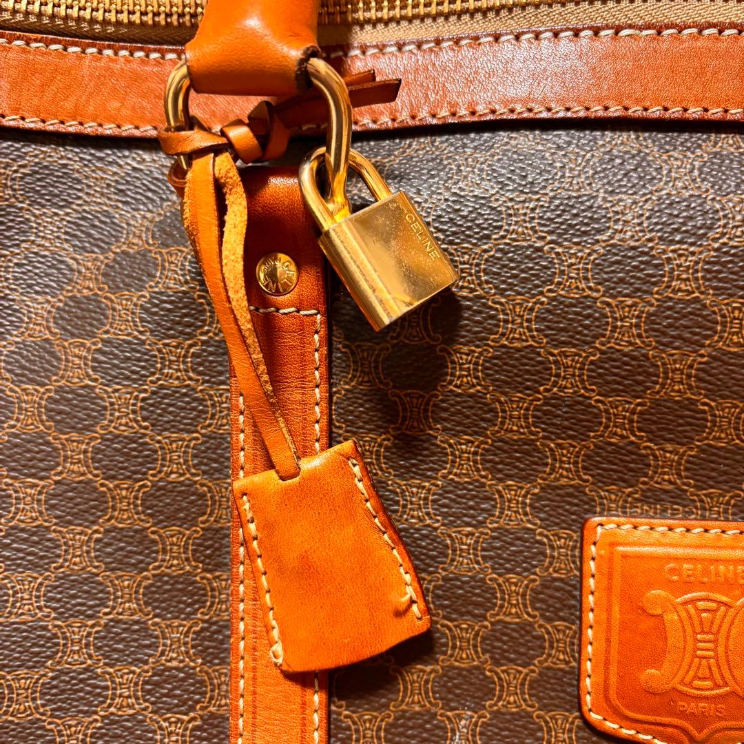 CELINE ボストンバッグ ブラウン/オレンジ