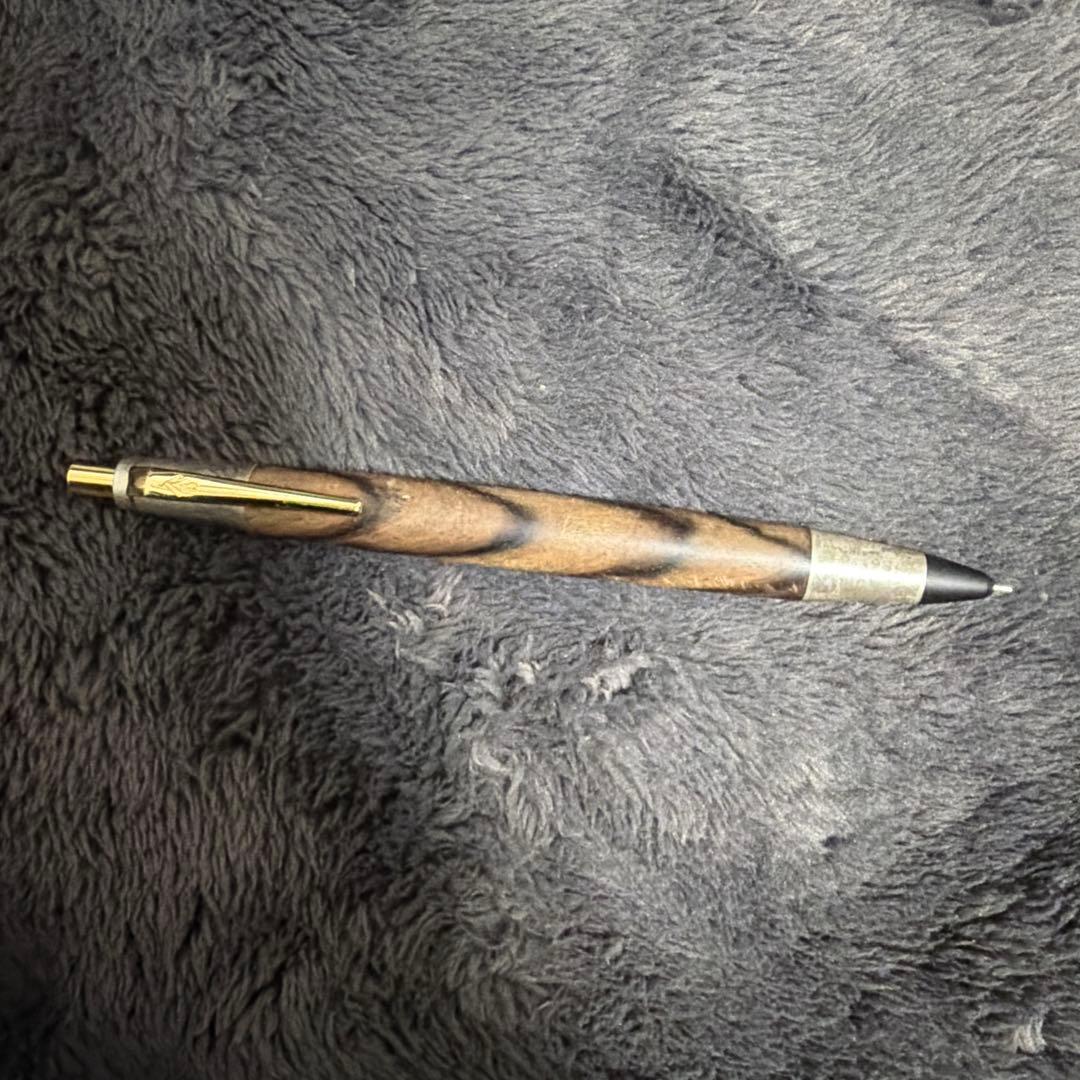 野原工芸　特上黒柿　斑紋金具