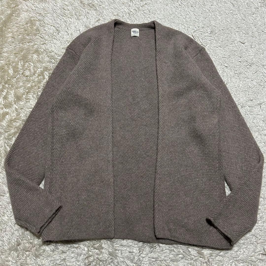 ロンハーマン カシミヤ100% オープンフロントカーディガン ベージュ Sサイズ