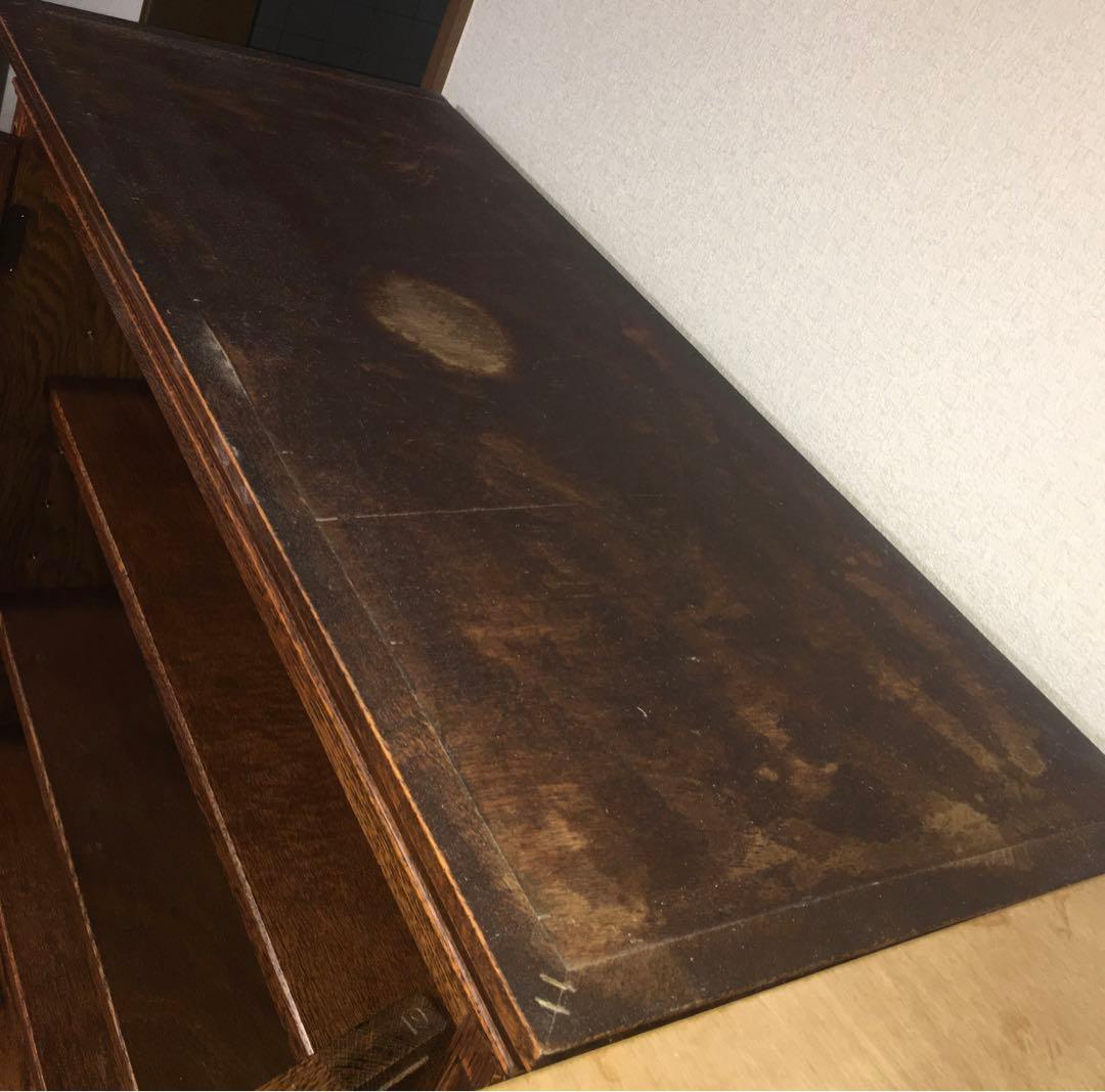 三越家具　ブルージュ　食器棚　ステンドグラス