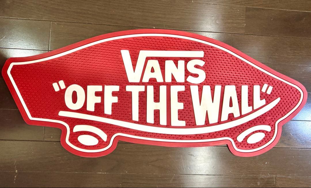 VANS OFF THE WALL ラバーマット 非売品 店舗用　赤