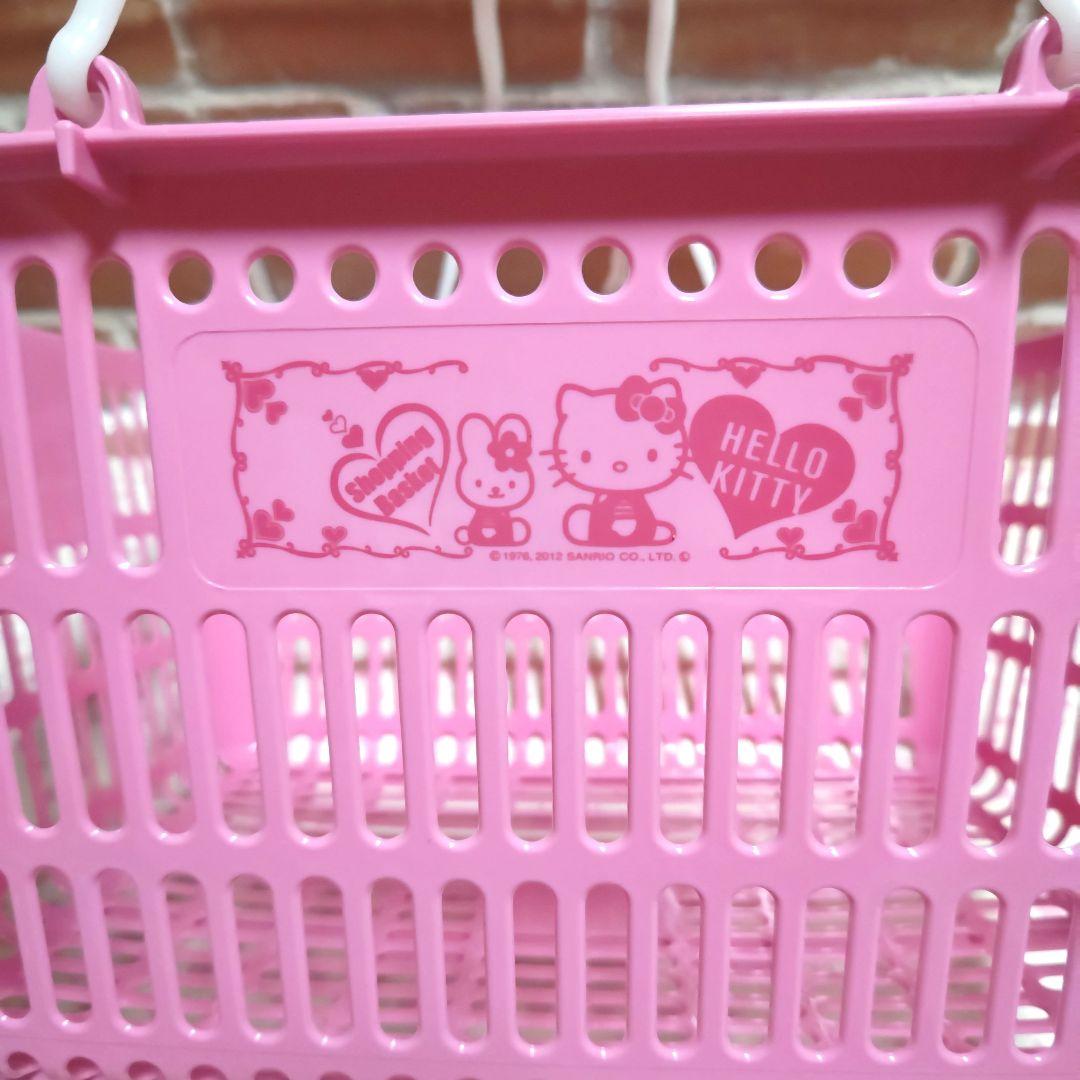 キティ ショッピングバスケット ピンク うさぎ ハート 2012 新品 激レア♪