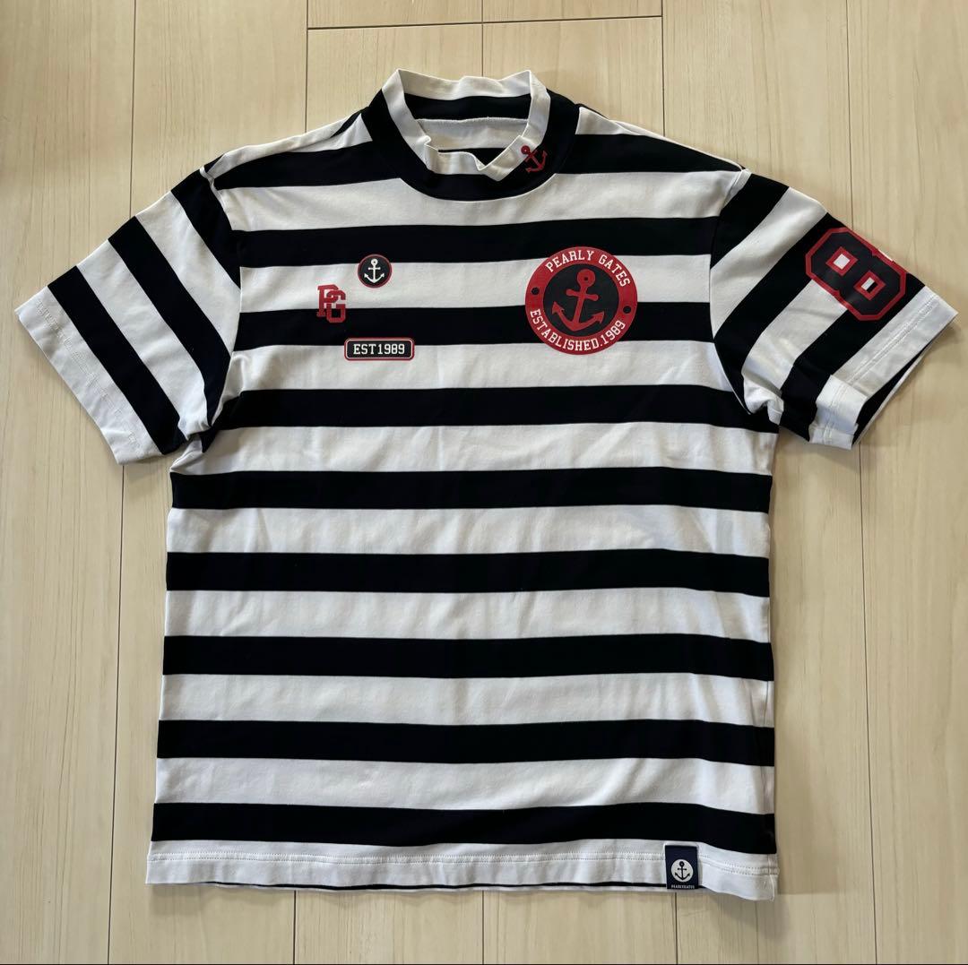 PEARLY GATES ストライプシャツ