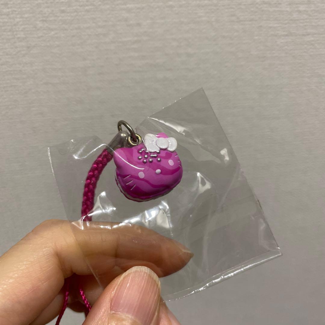 【激レア】ハローキティ　ストラップ　スイーツ　マカロン　ピンク　新品未使用