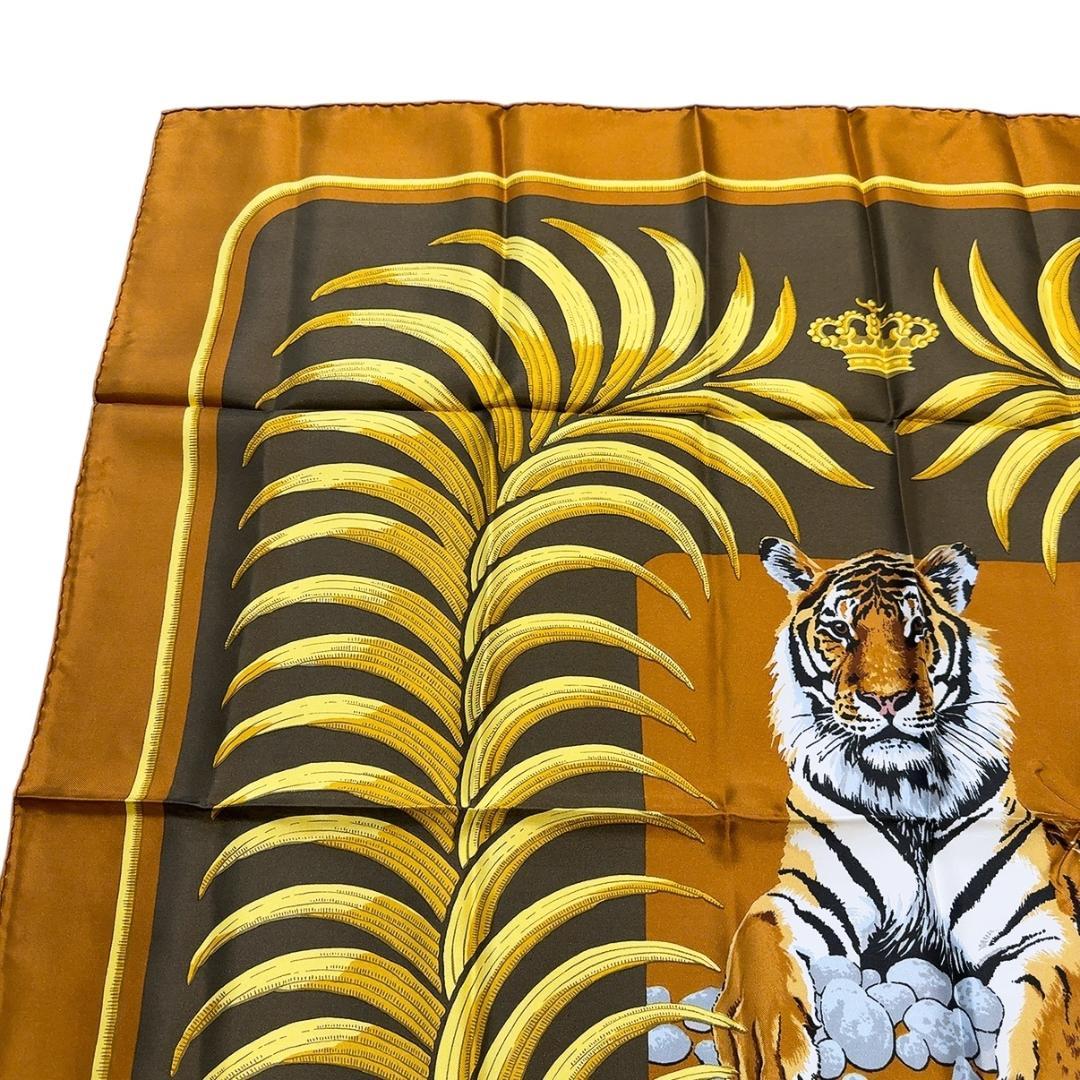 ◇エルメス◇シルク/カレ90/Tigre /王者の虎/スカーフ/タグ付