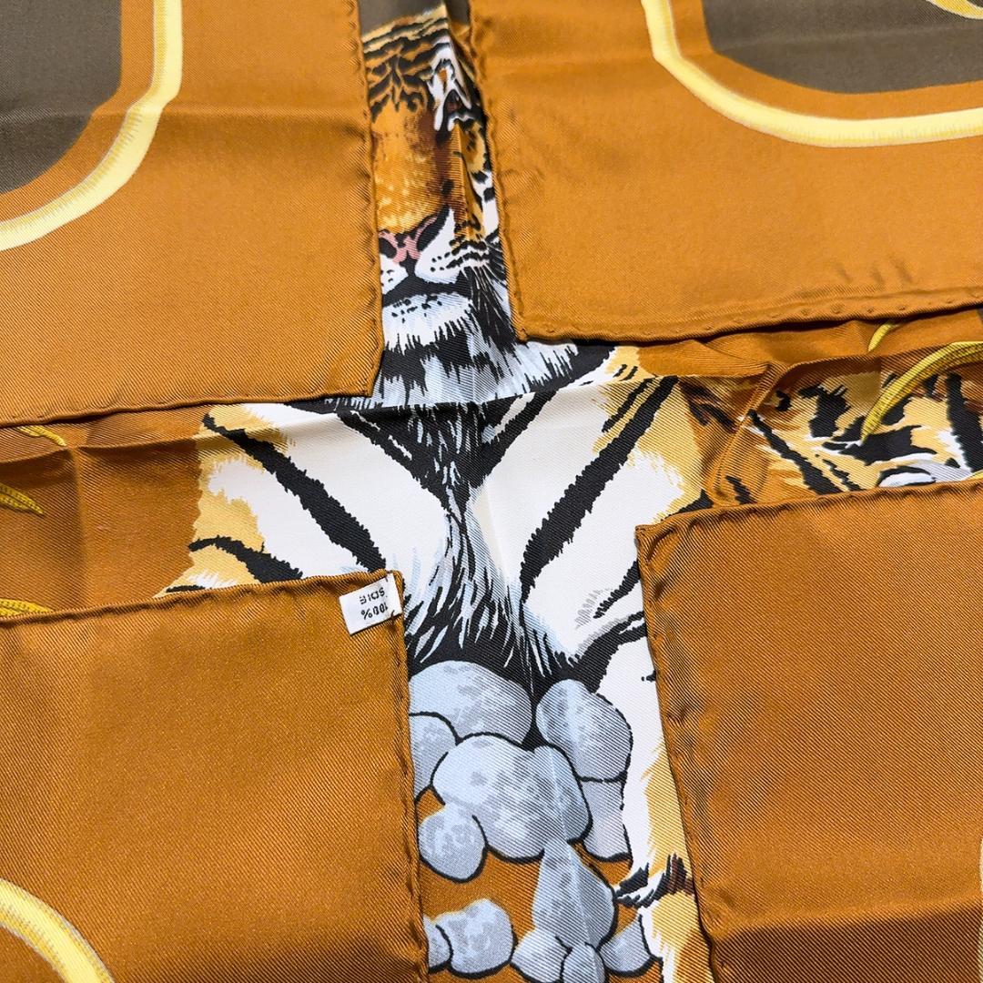 ◇エルメス◇シルク/カレ90/Tigre /王者の虎/スカーフ/タグ付