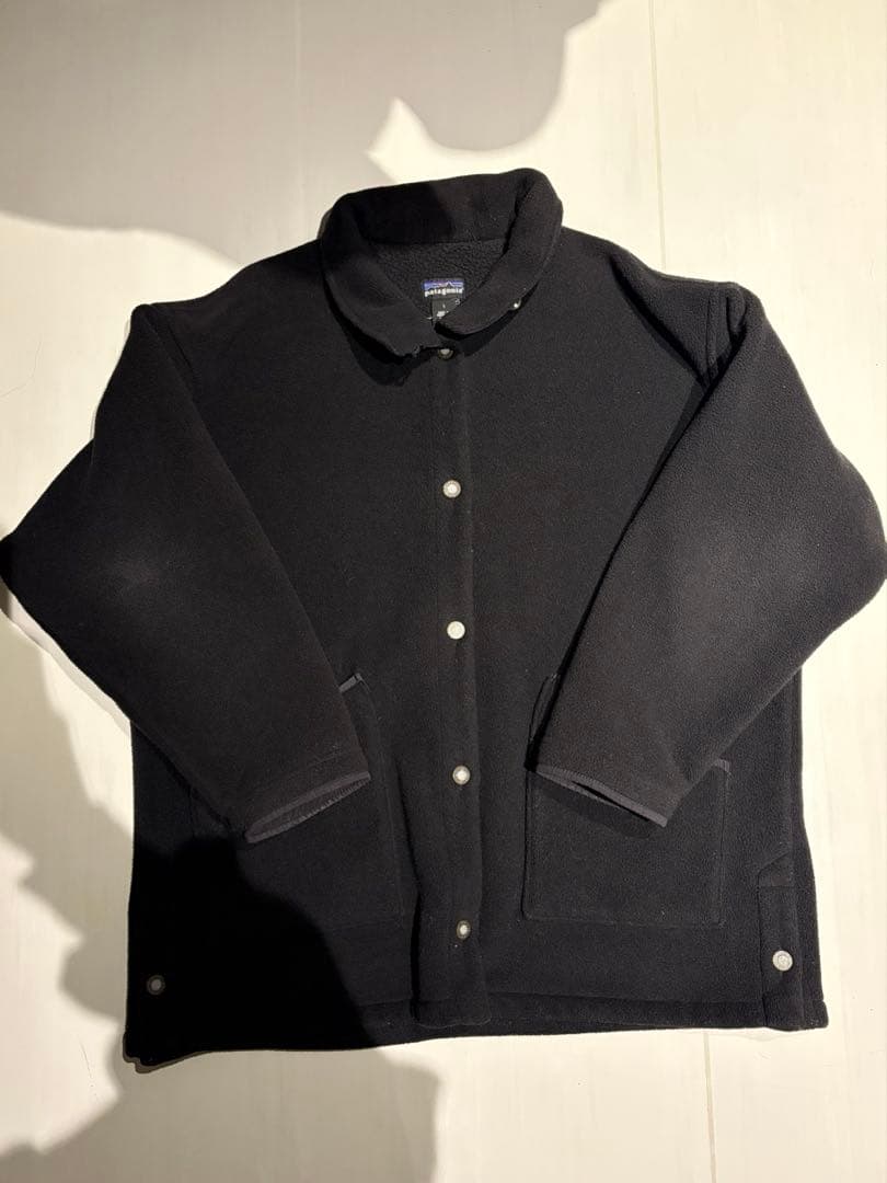 90s Patagonia USA製 シャーリングコート 黒