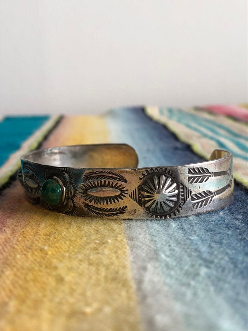 ビンテージ　フレッドハービー　ターコイズバングル　スワスティカ　アロー　ナバホ
