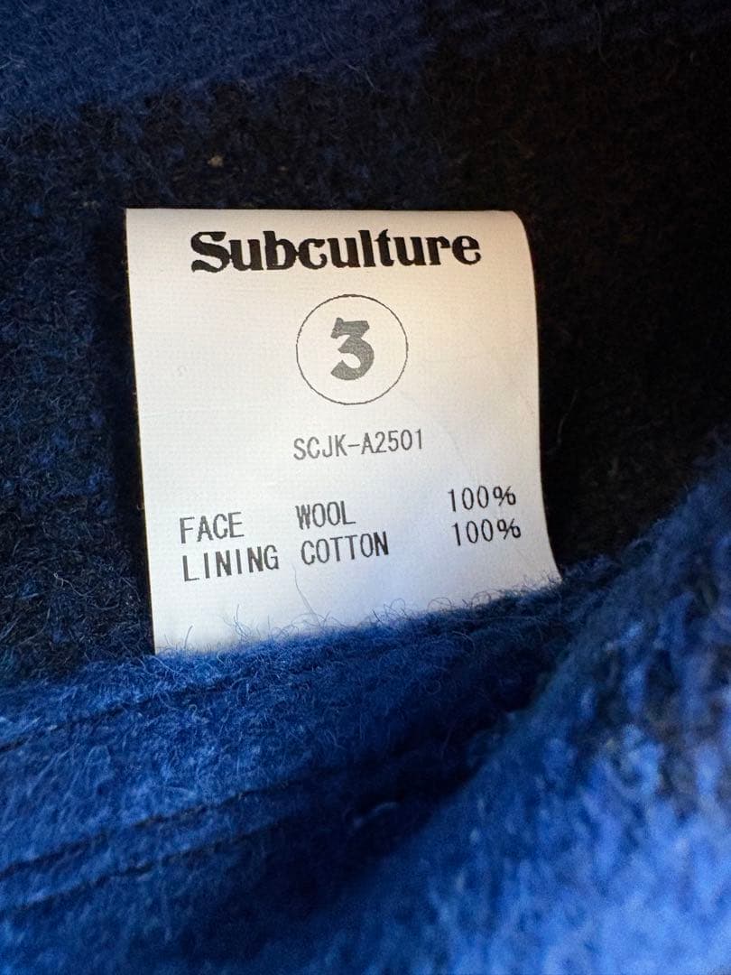 subculture サブカルチャー　バッファロー　チェックジャケット　3