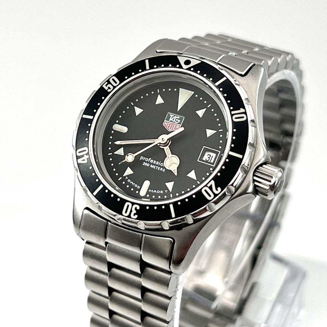 美品✨　タグホイヤー　プロフェッショナル　973.008 ブラック　シルバー