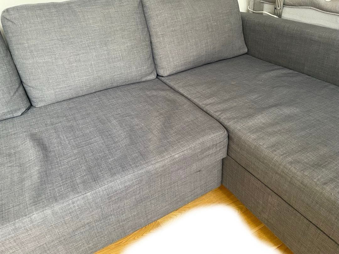 フリーヘーテン グレー IKEA ソファベッド ダブルベッド