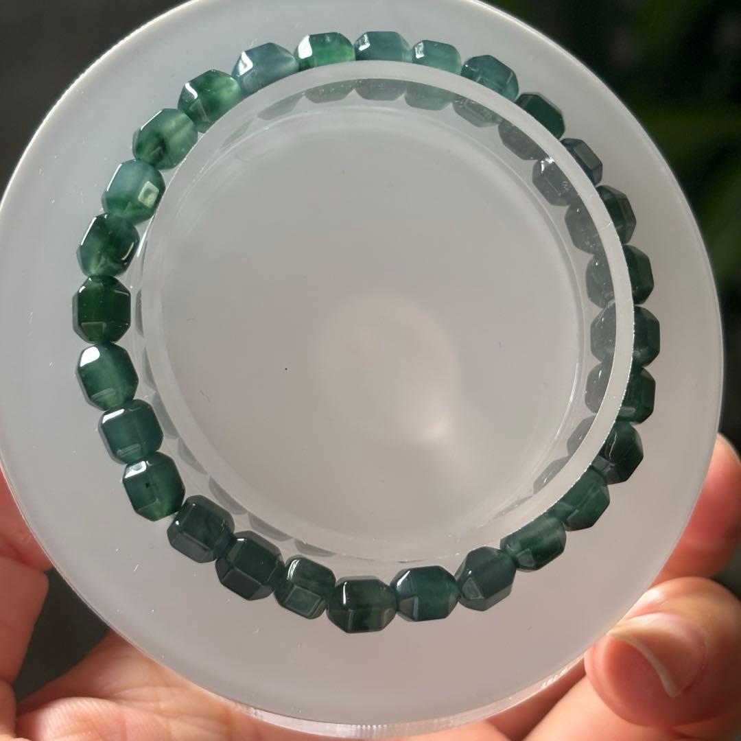 リ*ー様 グアテマラ産　天然本翡翠　A貨　氷種　ブレスレット