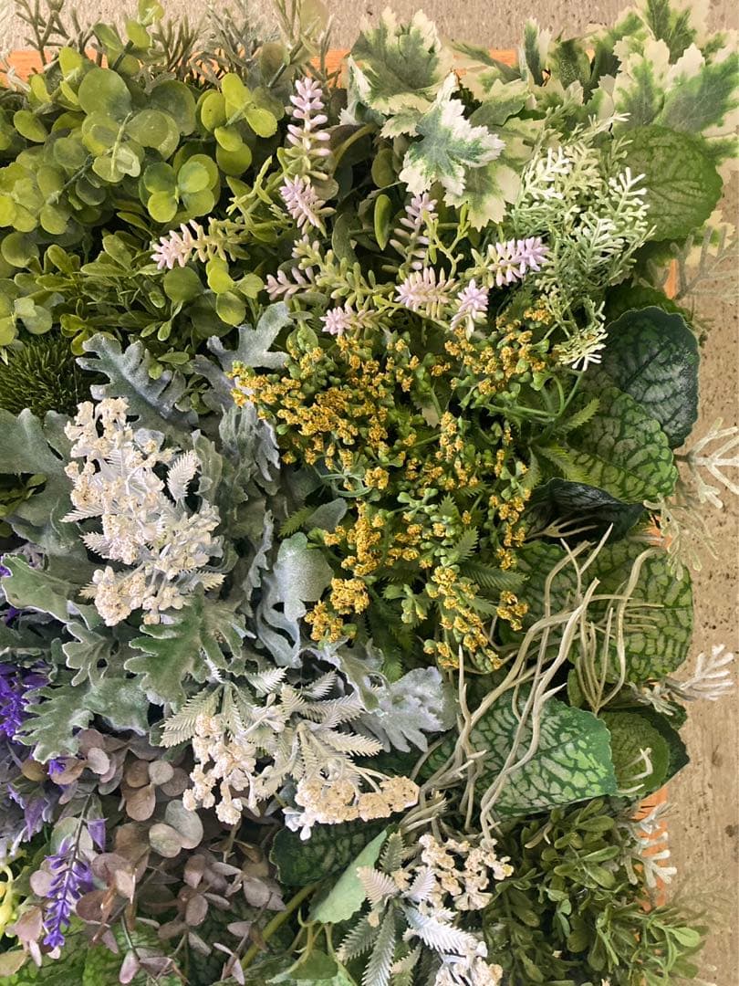 光触媒　人工観葉植物　ウォールグリーン　フェイクグリーン　壁掛け　4575@