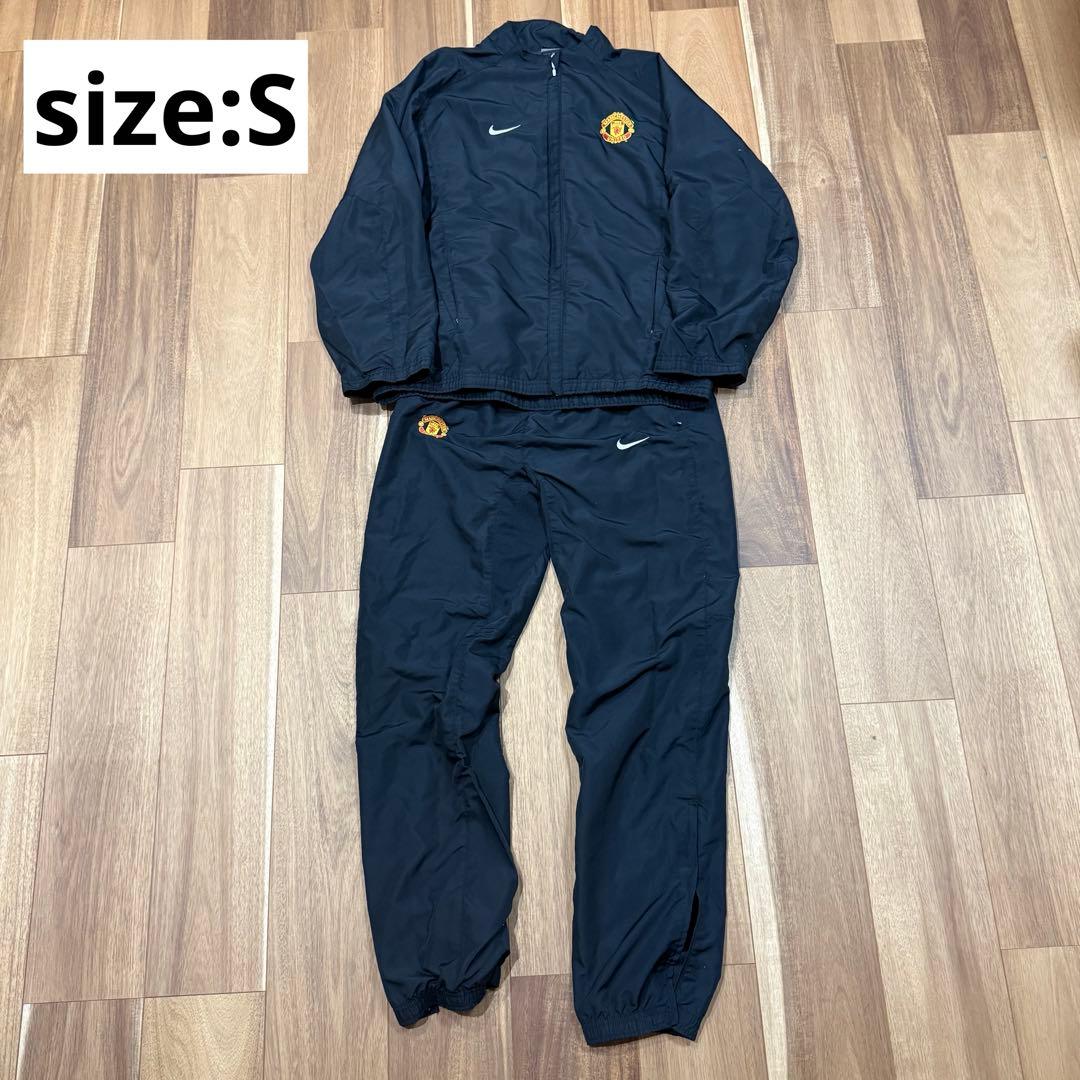 Nike マンチェスター・ユナイテッド ナイロンジャージセット S