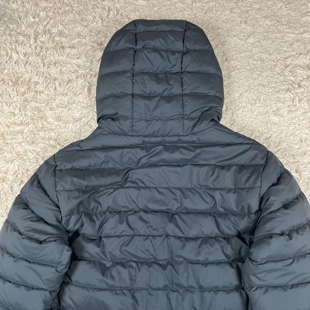 DANTON ダントン ミドルダウン フード付き コート Sサイズ グレー