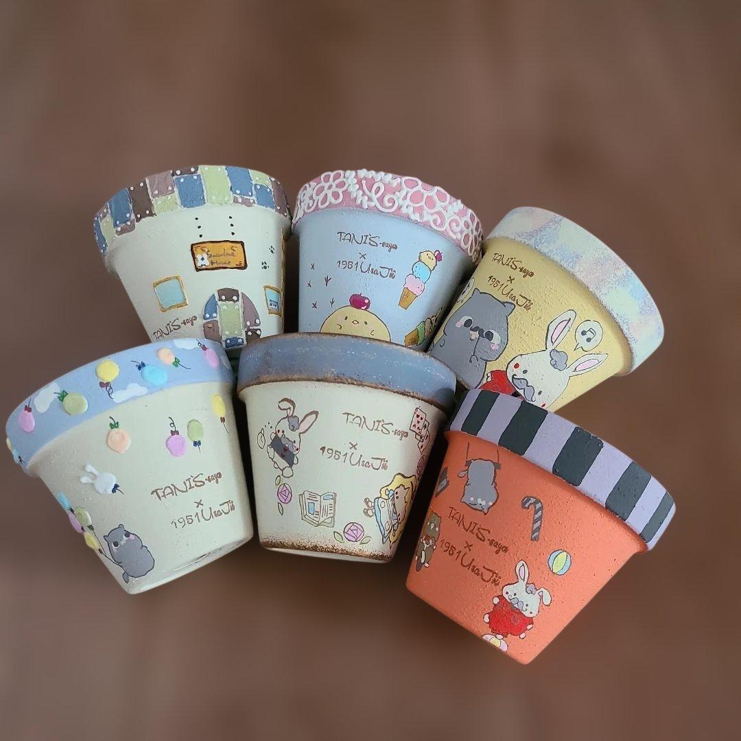 リメ鉢 6個セット 多肉植物