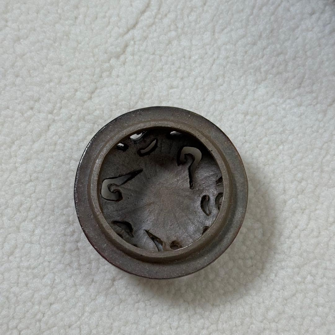 蔵出し/備前竜香炉 小山一草 共箱 共布 栞 備前焼 龍細工 茶道具 香道具