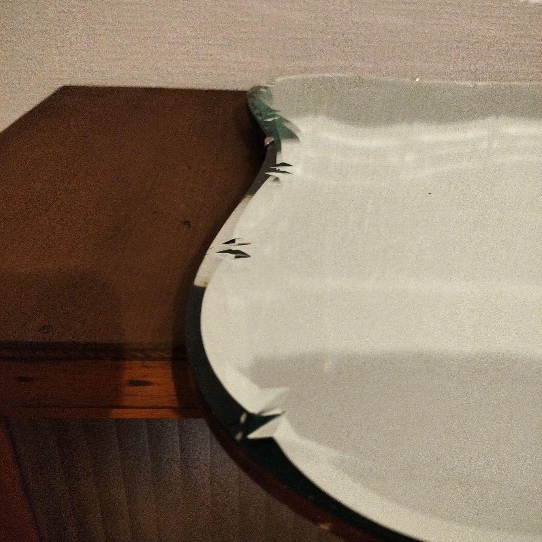 イギリスアンティーク　カッティングミラー　英国アンティーク