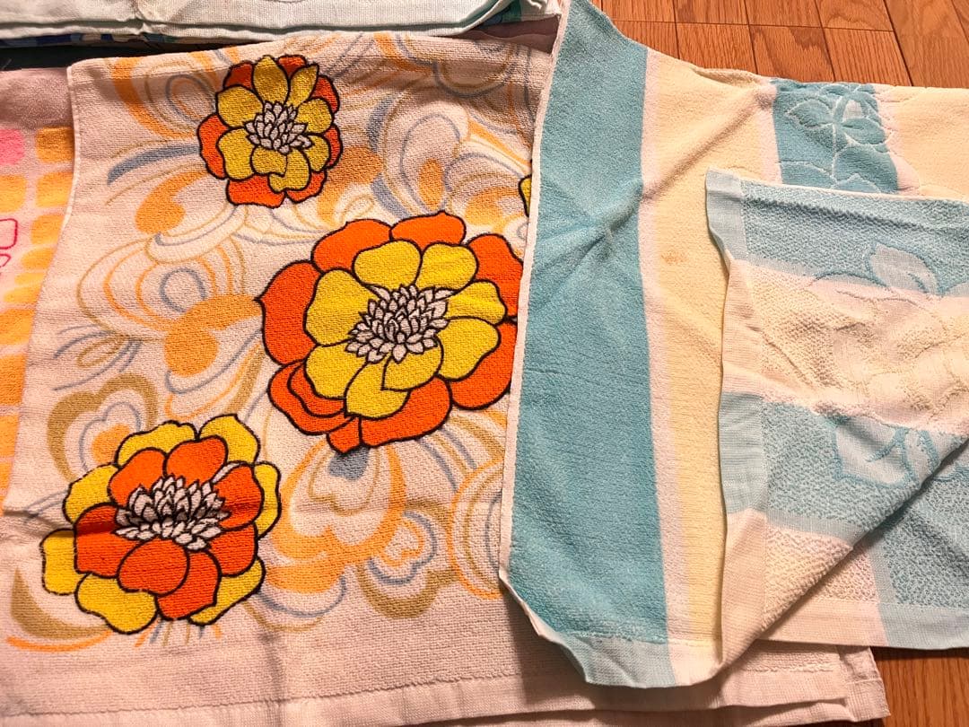 昭和レトロ　バスタオル　11箱12枚　大量　まとめ売り　レトロポップ 当時物