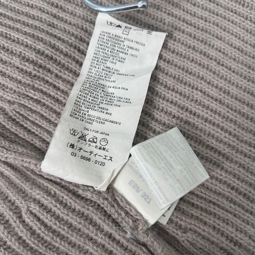 キャメル100%✨マックスマーラ　フォックスファー　ベルト　ふんわりカーディガン