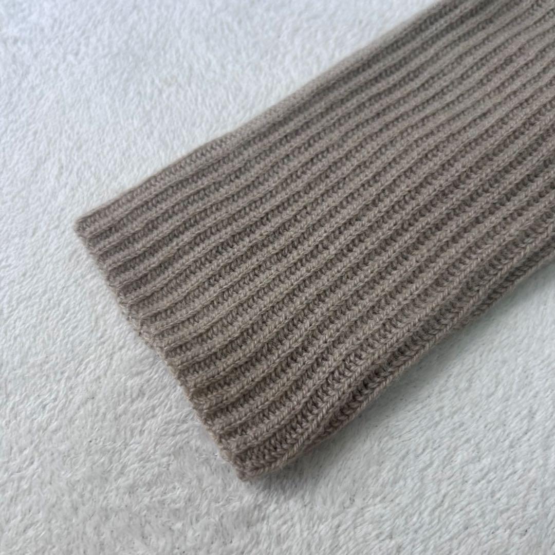 キャメル100%✨マックスマーラ　フォックスファー　ベルト　ふんわりカーディガン