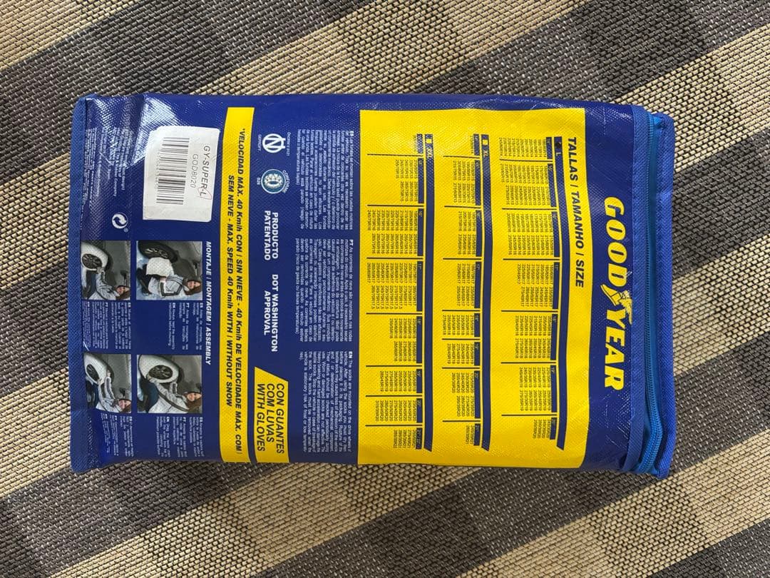 GOODYEAR  & ROAD テキスタイル雪チェーン