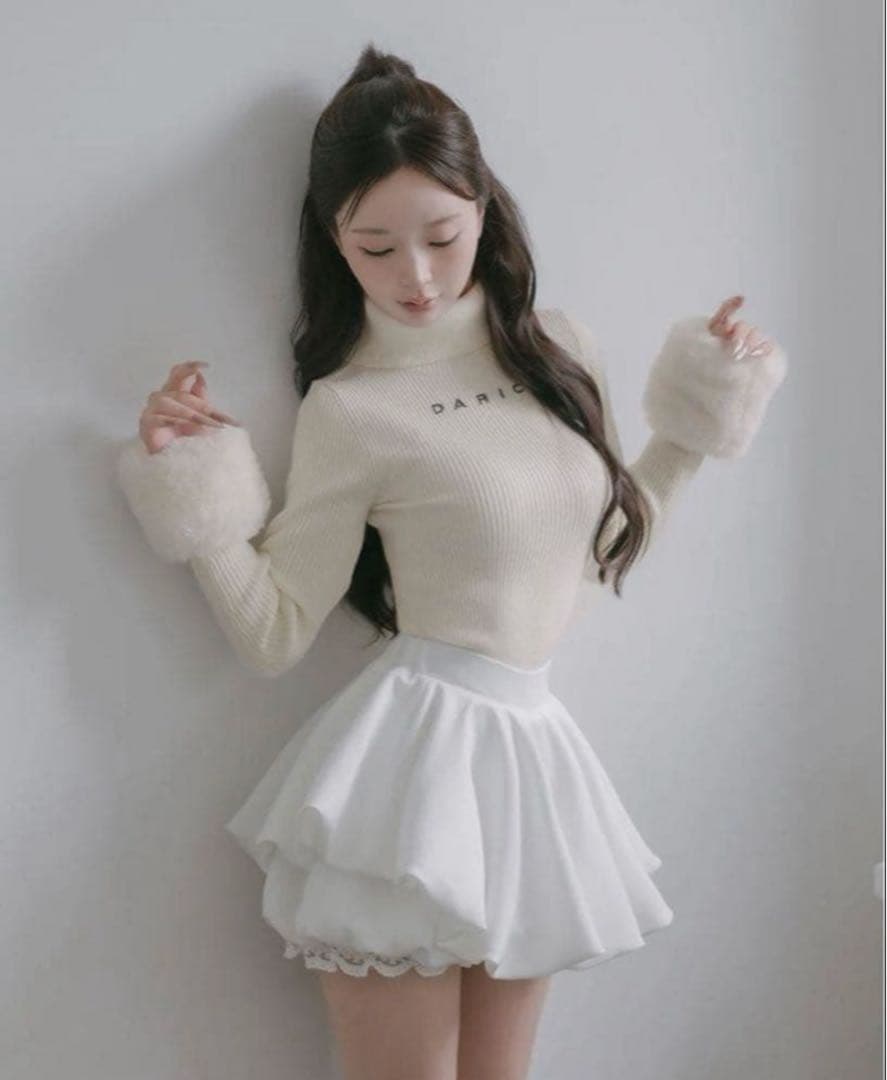 darich スムースファーリブニット トップス ♡