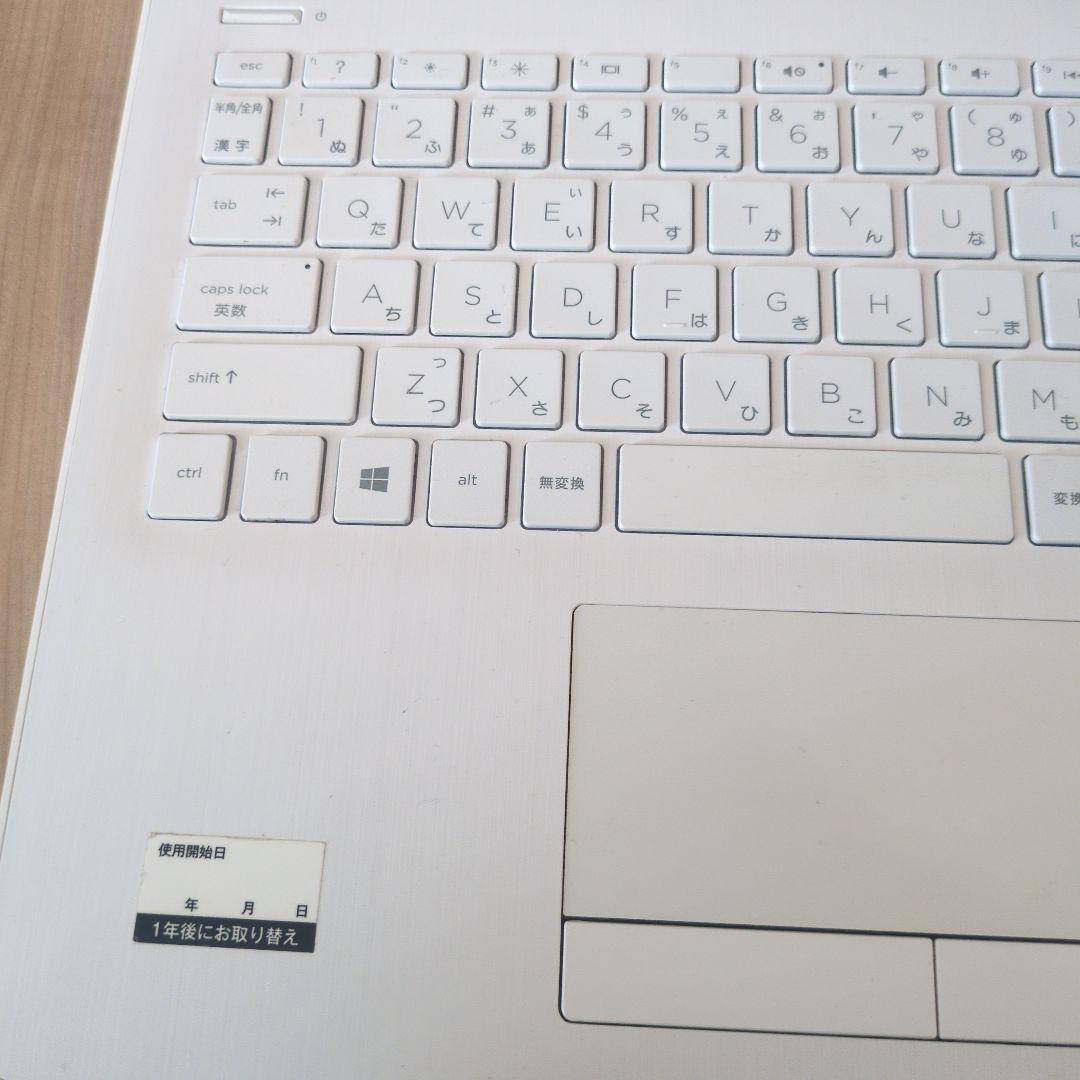 hp ノートパソコン 15-db0000 ホワイト ACアダプター付