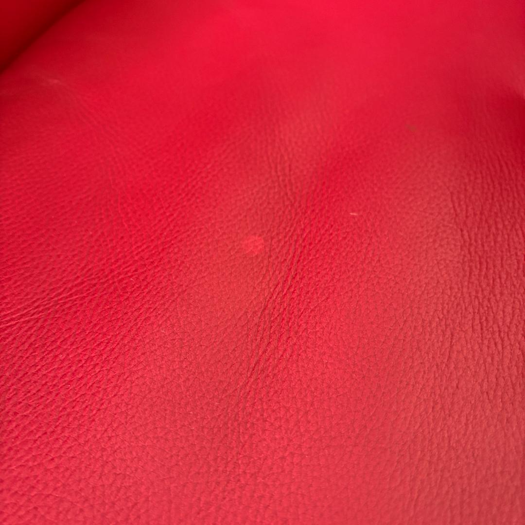 赤 レザー調 1Pチェア【B】